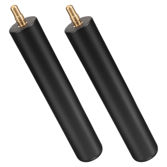 FELTECHELECTR 2-Pack Aluminum Billiard Cue Extensions with Spiral Grip Ends for Enhanced Shaft Control and Friction