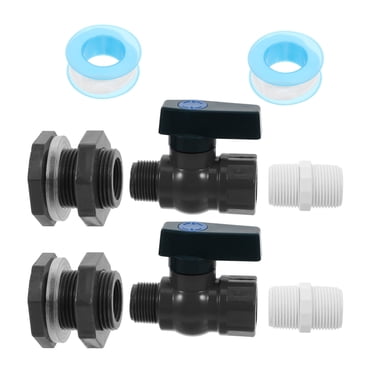 Ana PVC Faucet Kit 3/4" Rain Pail Valve With Bulkhead Fitting Hose
