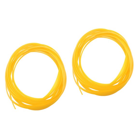 MLINS 2pcs 5M DIY Universal Automobile Car Motor Interior Exterior Decoration Moulding Trim Strip Line (Yellow)