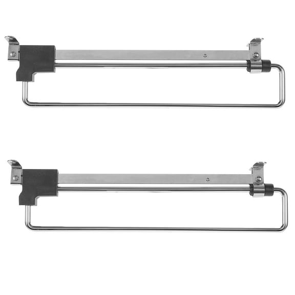 MLINS 2pcs Adjustable Wardrobe Clothes Rail Closet Clothes Hanger Telescopic Clothes Hanging Rack