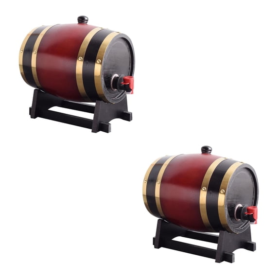 MLINS 2pcs Antique Wooden Beer Wine Wine Pub Bar Beer Storage Bucket for Party