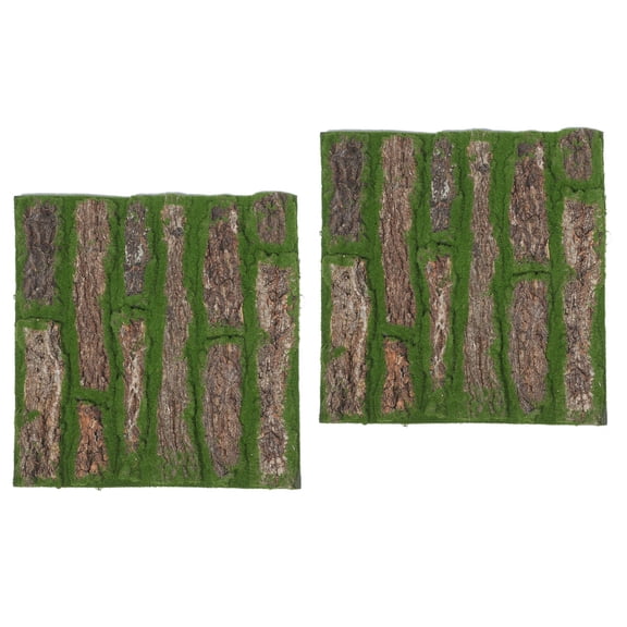 MLINS 2pcs Artificial Moss Lichen Fake Moss Mat Artificial Turf Ornament Micro Landscape Accessory