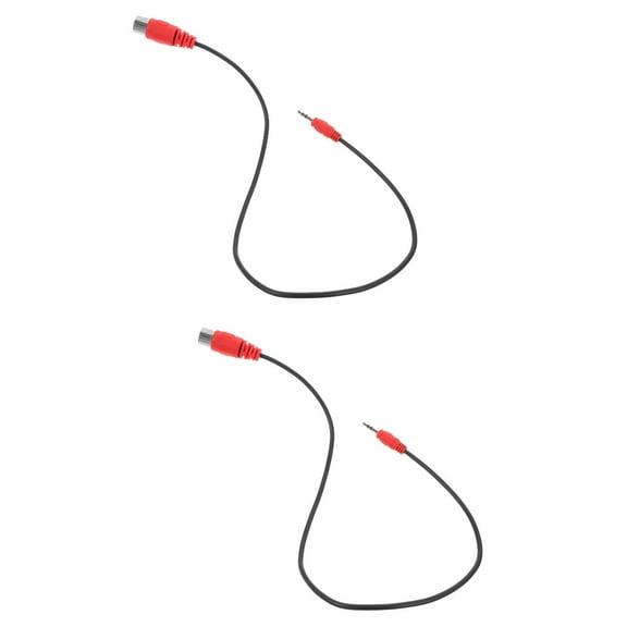 MLINS 2pcs Audio Jack Adapter 5 Pin Audio Cable 3.5mm Male To MIDI 5-pin Stereo Jack Cable
