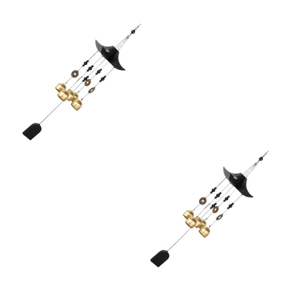 MLINS 2pcs Bell Wind Chime Wind Chime Chinese Metal Wind Bell Vintage Hanging Chime for Safe Patio Decor