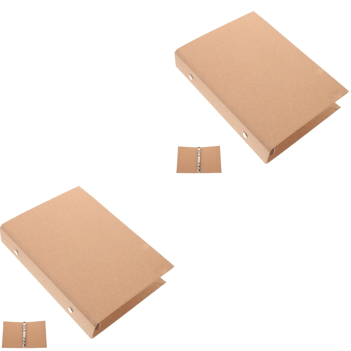 MLINS 2pcs Binder Cover 6-Ring Binder Notebook Binder Cover Kraft Paper ...