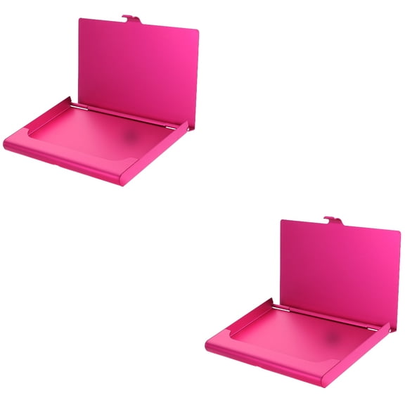 MLINS 2pcs Blank Metal Card Box Sublimation Business Card Box Name Card Holder Heat Transfer Name Card Box