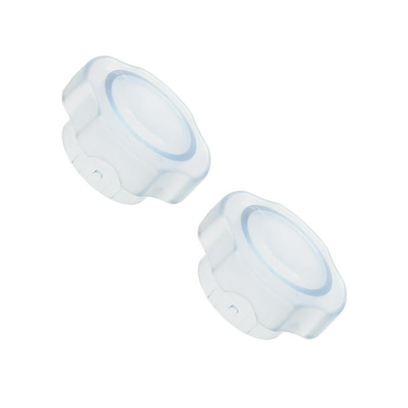 MLINS 2-Pack Transparent Small Lid Plugs Replacement Parts Compatible with Vitamix 64 Oz Low Profile Container Blender Accessories