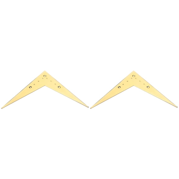 MLINS 2pcs CE403 6-string Vee -Style Guitar Bridge Tailpiece Compatible For Flying V Guitar Parts Accessories (Golden)