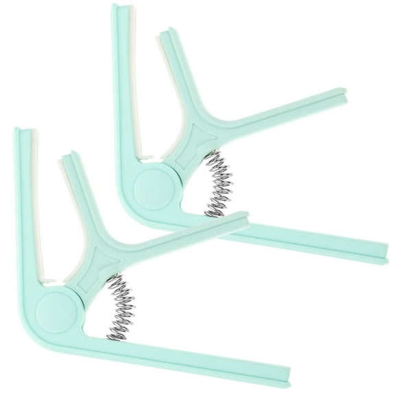 MLINS 2-Pack Spring Tension Capos for Guitar & Ukulele, Musical Instrument Accessories for Musicians and Guitar Players