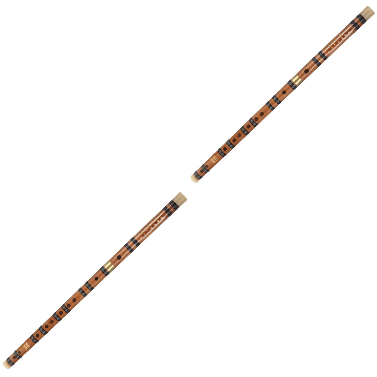 MLINS 2pcs Chinese Style Bamboo Flute Performance Flute for Beginner Student Adult