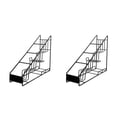 thumbnail image 1 of MLINS 2pcs Coffee Syrup Rack Syrup Bottle Holder Multi-layer Syrup Organizer Coffee Syrup Organizer, 1 of 8