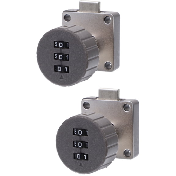 MLINS 2pcs Combination Lock 3- Baby Proof File Cabinet Lock Desk Drawer Lock