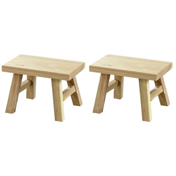 MLINS 2pcs Comfortable Kids Low Stool Household Step Stool Portable Shoe Changing Stool