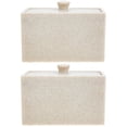 thumbnail image 1 of MLINS 2pcs Cotton Swabs Storage Case 2-Compartments Cotton Pads Desktop Container, 1 of 8