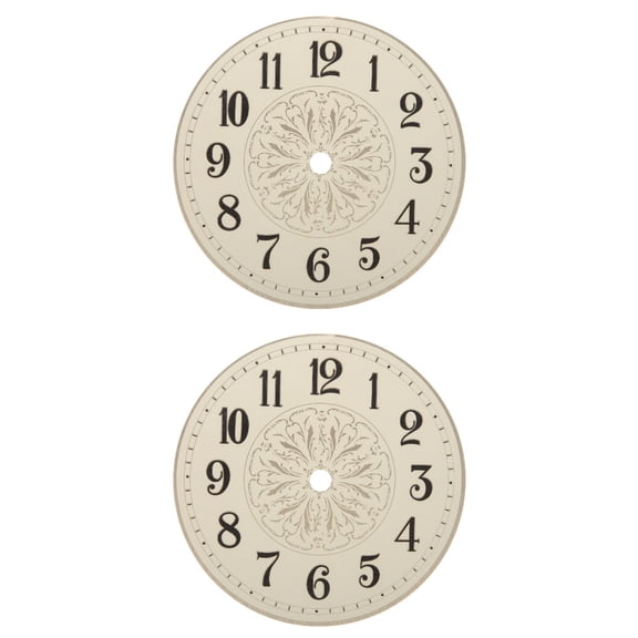 MLINS 2pcs DIY Clock Practical Dial Clock Dial Replacement Clock Dial Part Clock Accessory