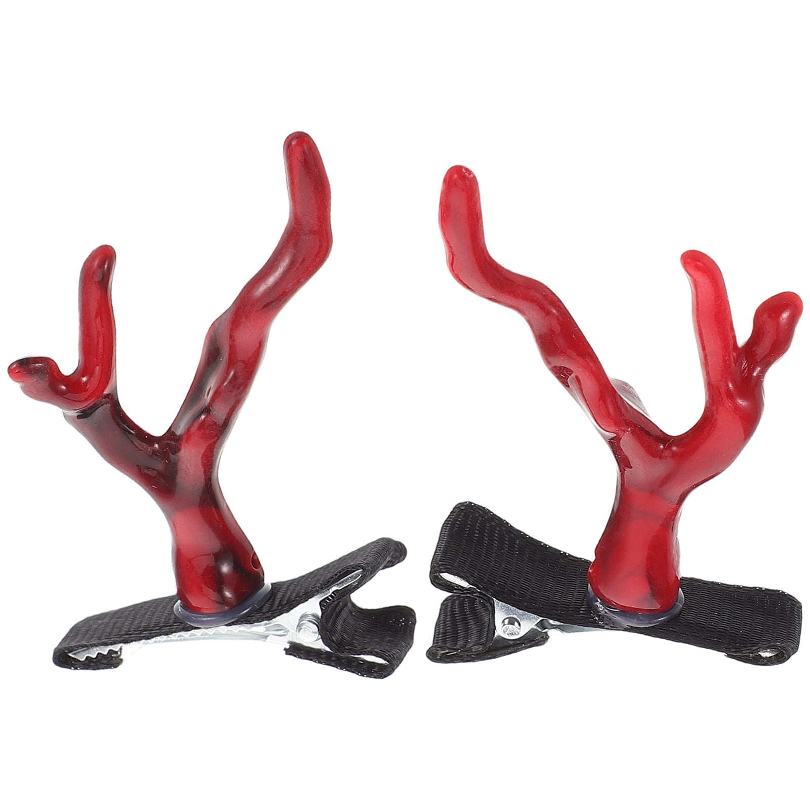 MLINS 2pcs Dragon Horn Hair Clips Unique Hair Accessories for Women Chinese New Year Barrettes Fancy Barrettes Cosplay Costume Supplies