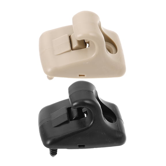 MLINS 2pcs Durable Sun Visor Hook Clips Universal Sun Visor Clip Sun Visor Hook Bracket Car Visor Support Clip Retainer Visor Holder Replacement For Automotive Visor Accessories