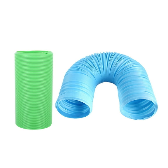 MLINS 2pcs Flexible Plastic Tube Hideaway Small Animal Tunnel Plaything Hamster Activity Toy Foldable Pet Rat Toys Hiding Tunnel For Ferrets Hamsters