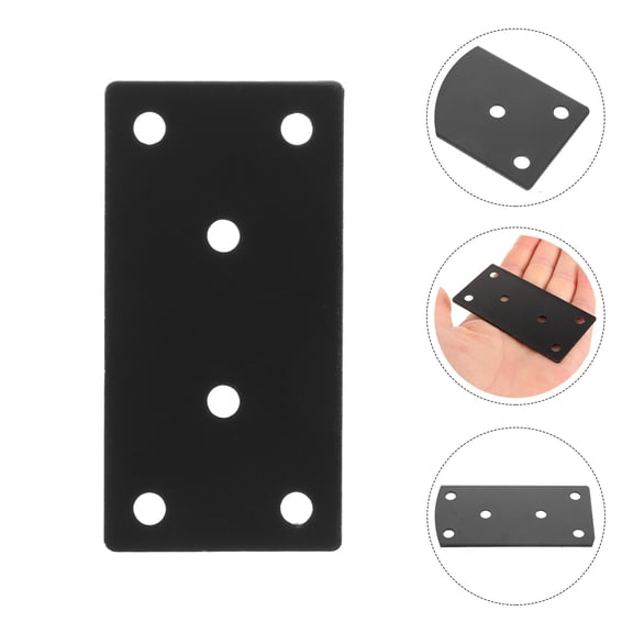 MLINS 2pcs Furniture Braces  Stainless Steel Straight Brackets Mending Plate Flat Braces for Cupboard