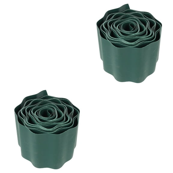 MLINS 2pcs Garden Lawn Edging Landscape Edging Coil Corrugated DIY Decorative Flower Bed and Grass Garden Border Landscape Edging Garden Edging Fence