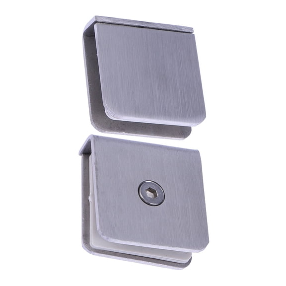 MLINS Masteelf 2pcs Glass Clips for Glass Shelf Clamps Bathroom Fixing Support Displaying