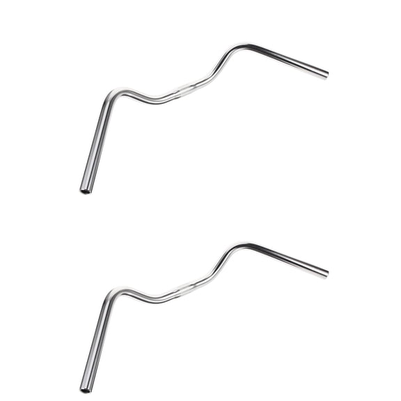 FOMIYES U-Shaped Bike Handlebar, Silver Stainless Steel, Lightweight and Durable Cycling Accessory, 2Pcs