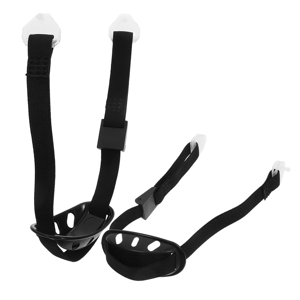 MLINS 2pcs Hard Hat Chin Strap Helmet Strap With Elastic Strap And Chin Cup For Construction Worker Hat And Bike Helmet Replacement Black