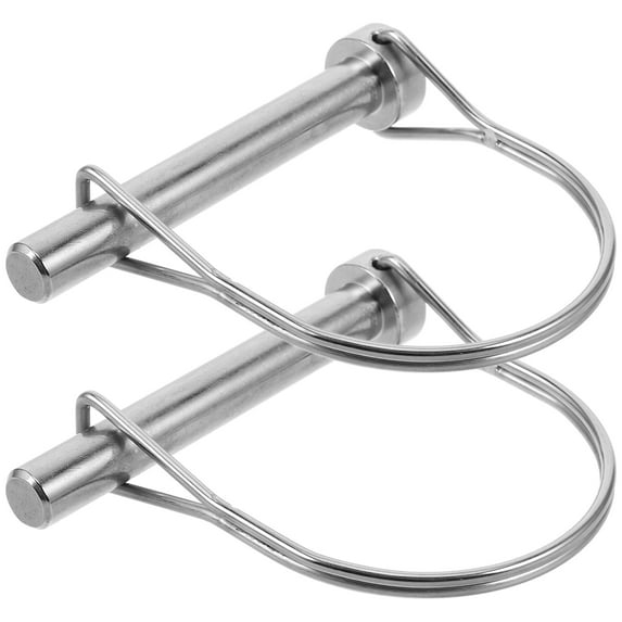 MLINS 2pcs Locking Pin Trailer Safety Pin Safety Coupler Pin Locking Pin Universal Fit Hardware Pins Spring Loaded Latch Pin Coupler Pin Trailer Coupler Pin Lock
