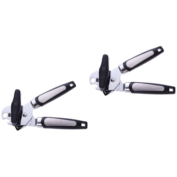 HEALEEP Jar Opener Black 2Pcs Design for Camping Tool Outdoor Picnics and Barbecue Parties