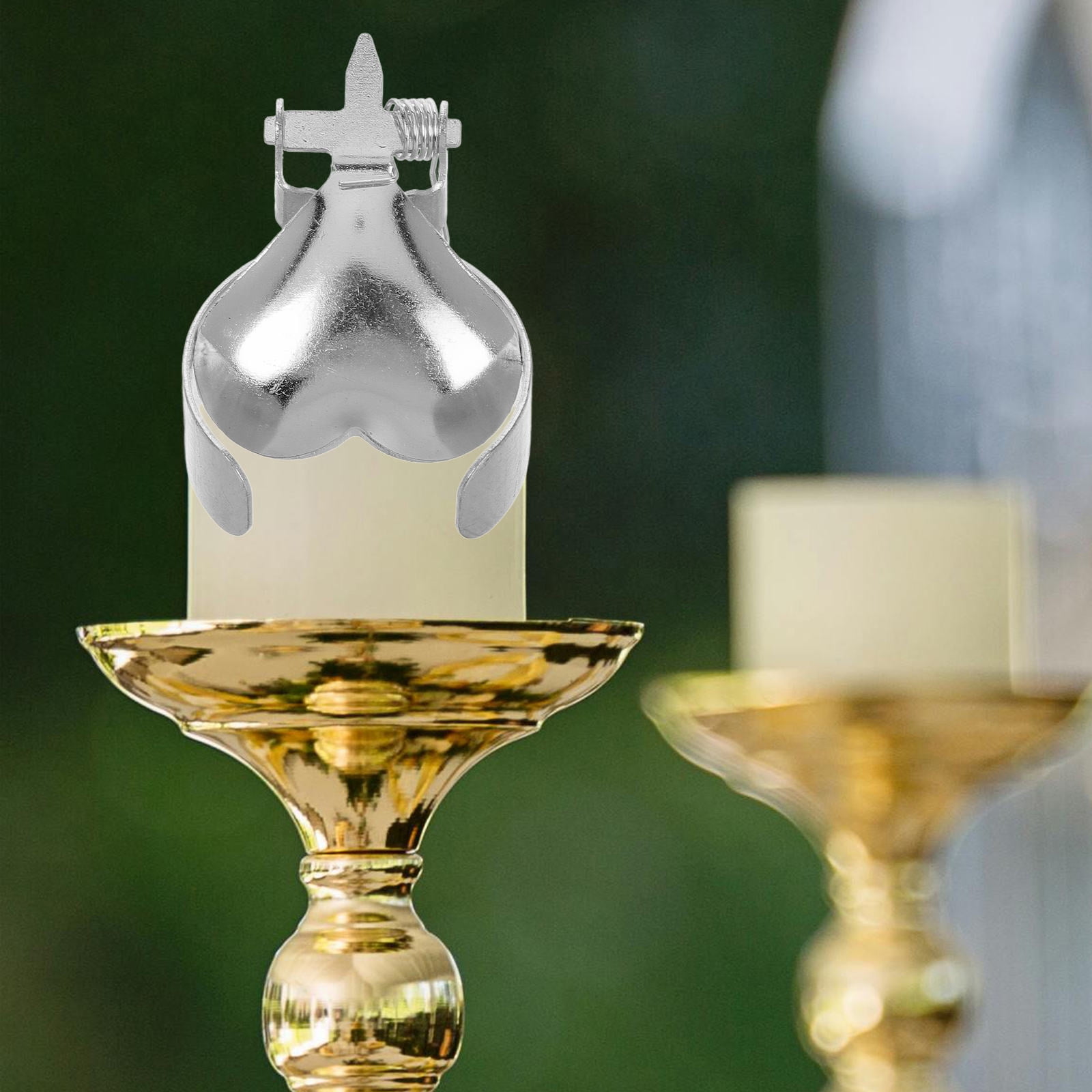 Elegant Candle Snuffer With Long Handle - Hinged Bell For Safely Extinguishing Candles, Includes Storage Bag