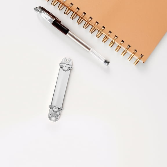 MLINS 2pcs Metal Loose-Leaf Binder Clips Iron Binding Clamp File Folder Clip Loose Leaf 2-ring Binder Clamp Metal Binder Fixing Clips