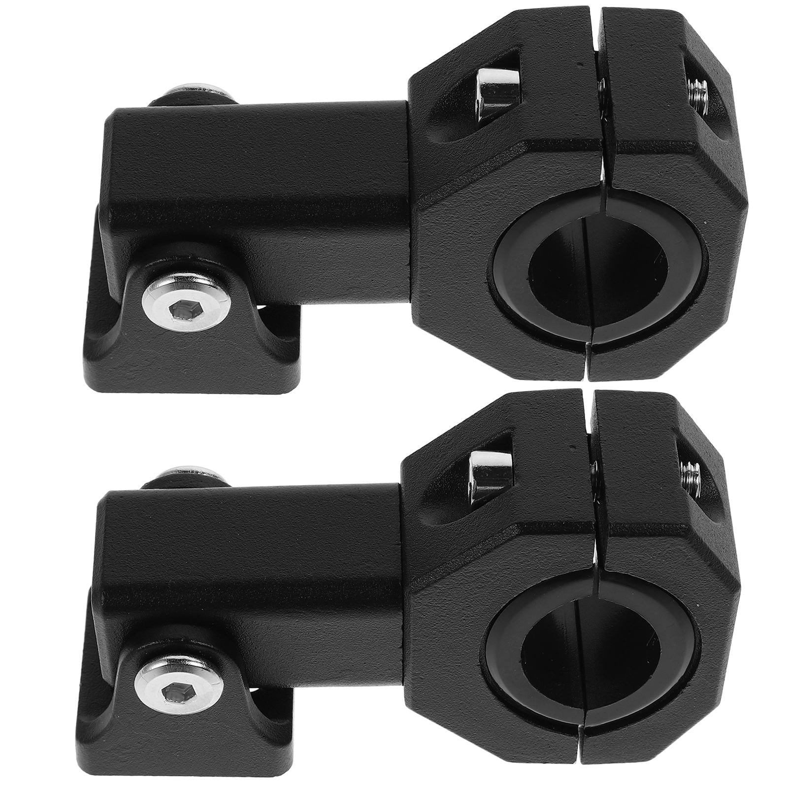MLINS 2pcs Motorcycle Light Clamp Mounting Bracket Motorcycle Spotlights Fog Light Holder Motorcycle Rearview Mirror Mount Accessories Black