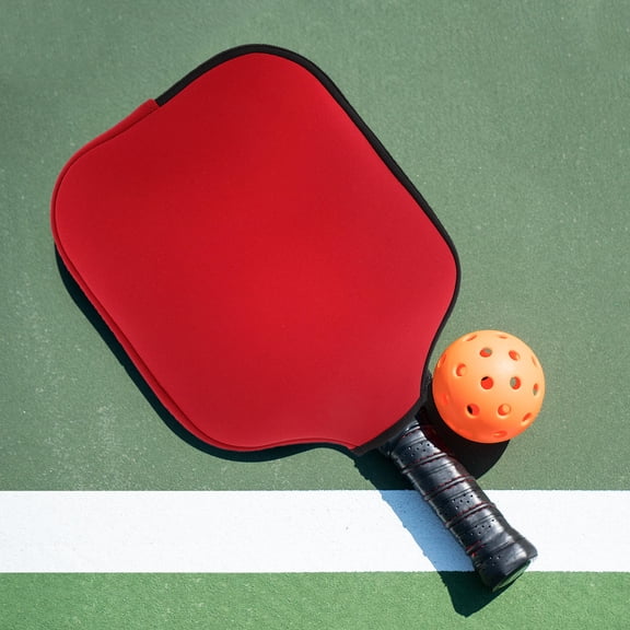 DINHEAROM Pickleball Paddle Cover Red 2Pcs 12.2x8.9x1.1In Neoprene