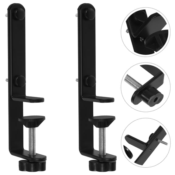 MLINS 2pcs Pegboard Desk Organizer Set Desktop Stand with Privacy Panel Wall Clamp Shelf for Office Gaming Desk Accessories