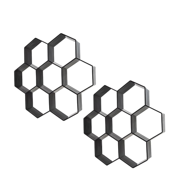YUYUETIME 2Pcs DIY Hexagon Concrete Paver Molds Plastic Durable Mold for Patio Garden Path Maker