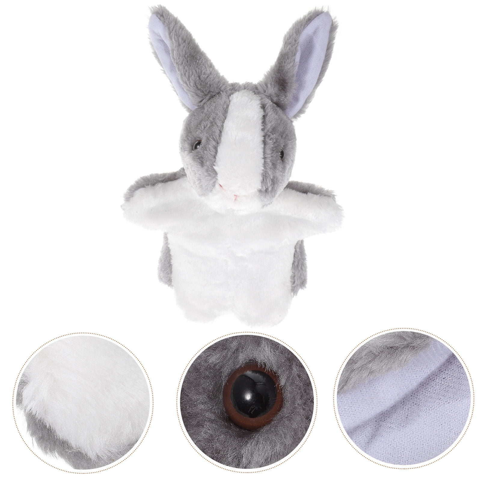 MLINS 2pcs Plush Animal Hand Puppets Rabbit Hand Puppets Stuffed Bunny ...