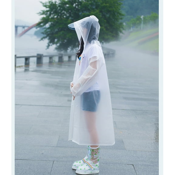 Transparent Protective Suit Made of EVA for Rain Proof Lightweight Portable One Size Fits Most