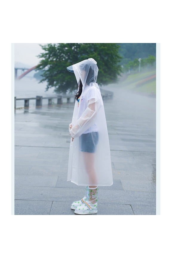 Transparent Protective Suit Made of EVA for Rain Proof Lightweight Portable One Size Fits Most