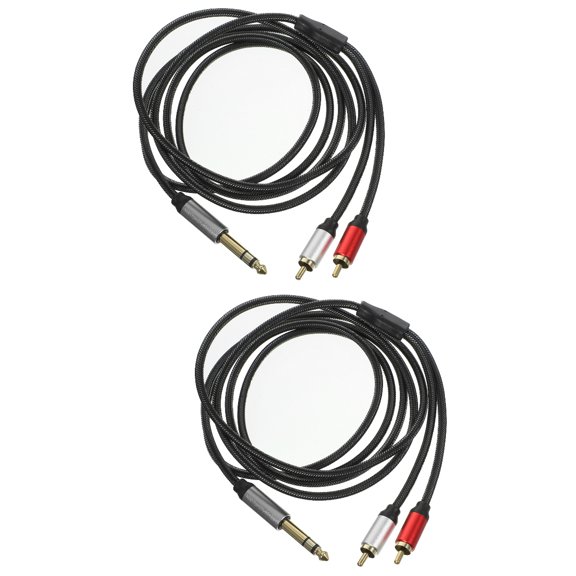 MLINS 2pcs Practical Audio Transferring Cable 3 Pin Microphone Cable Practical Audio Converter Cable Cord