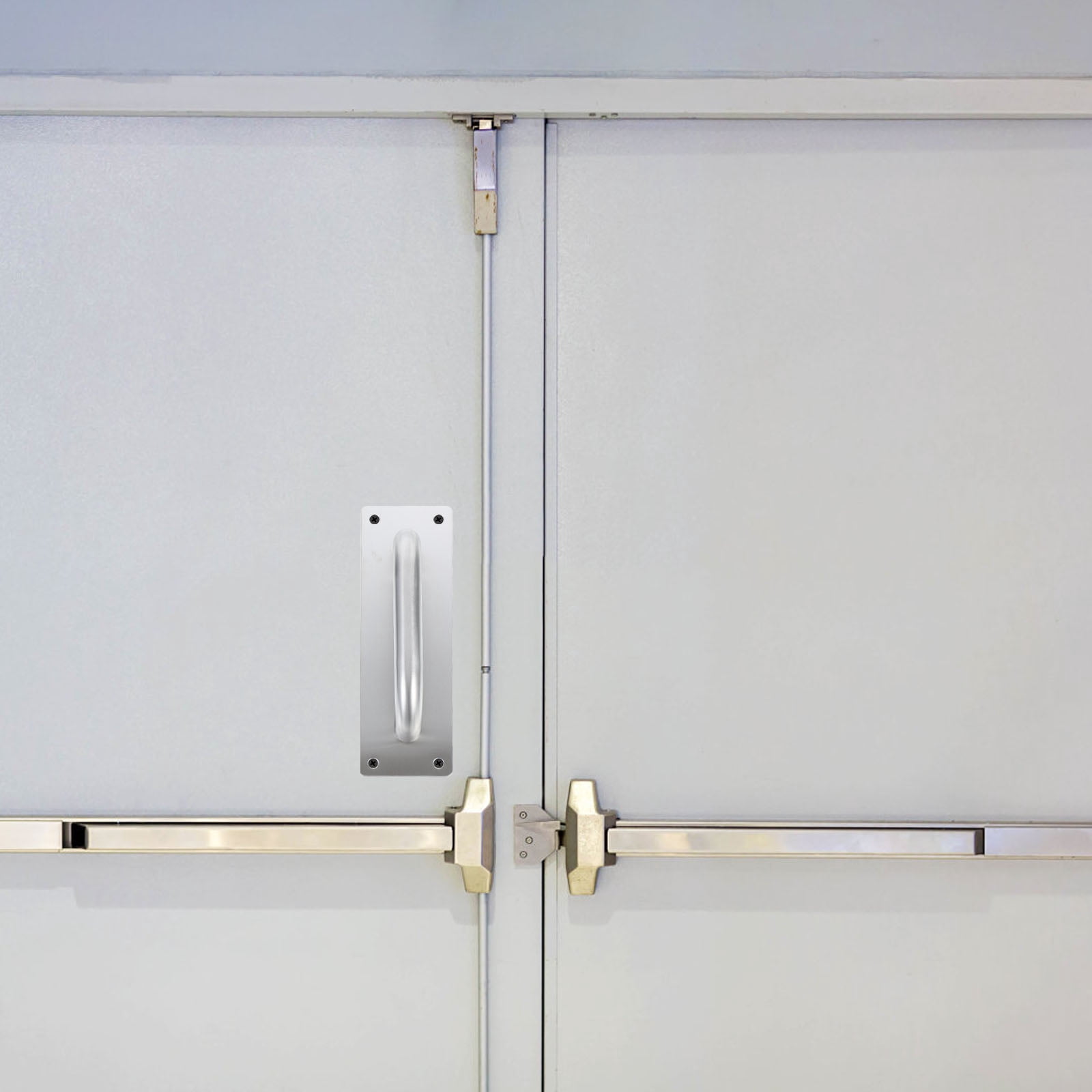 MLINS 2pcs Push Pull Door Handles Stainless Steel For Fire Doors And ...