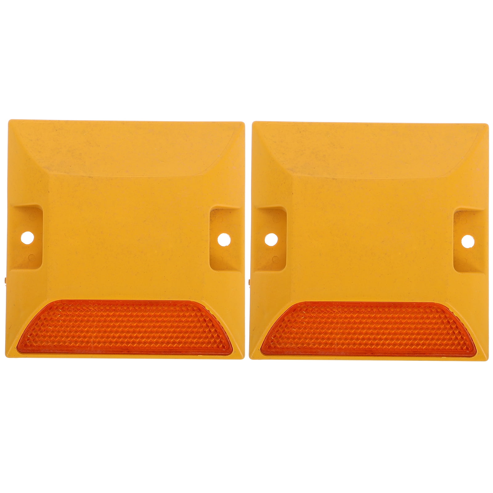 MLINS 2pcs Reflective Road Markers for Driveway High Visibility Driveway Reflectors Reflective Pavement Marker for Sidewalks Pedestrian Crossings Freeways