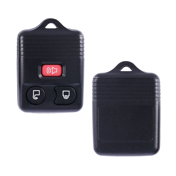MLINS 2pcs Replacement Keyless Entry Key Fob Clicker Transmitter 3 Button (Black)