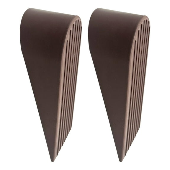 MLINS 2pcs Rubber Door Stopper For Bedroom And Office Non-Slip Wedge Doorstop Door Holder For Hotel Carpet Hardwood Concrete and Tile