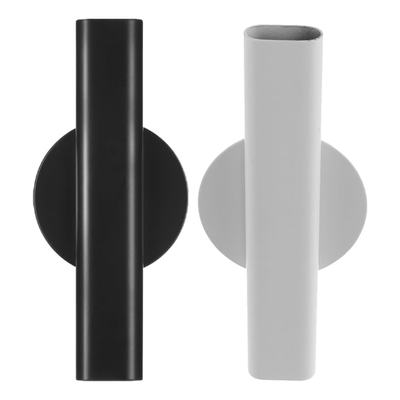 DINHEAROM Wall Mounted Flower Vase White Decorators 2Pcs 6.29X2.75X0.59in