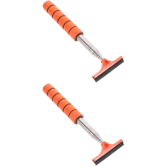 MLINS 2pcs Side Mirror Squeegee Portable Car Mirror Squeegee Retractable Wiper Automotive Supply