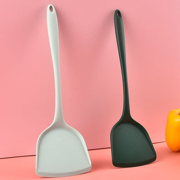 MLINS 2pcs Silicone Spatula Cooking Turner Household Kitchen Shovel Turner Kitchen Accessory