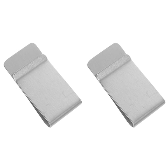 MLINS 2pcs Stainless Steel Money Wallet Clips Money Folder Wallet Credit Holder