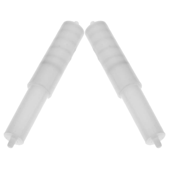 MLINS 2pcs Telescopic Toilet Paper Roller White Plastic Paper Holder Insert Spring Loaded Tissue Dispenser Spindle for Bathroom and Kitchen