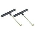 thumbnail image 1 of DINHEAROM T Hook Spring Pull Tool Trampoline Spring Tensioning Tool Plastic Black 2Pcs, 1 of 8