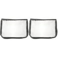 thumbnail image 1 of MLINS 2pcs Transparent Handbags Storage Organizer Clear Sundries Storage Bag Zipper Design Handbag Container, 1 of 8